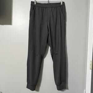 Lululemon Jogger Pants Medium Gray Athletic Stretch Zip Pocket